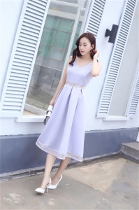 Newest 100% Polyester Fashion Sexy Dress for Young Girls