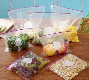 Fashion PVC Pull Button Sealed Food Preservation Bags