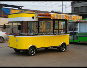 Sunshade Restaurant Car Could Cook and Offer Diffrent Fast Food
